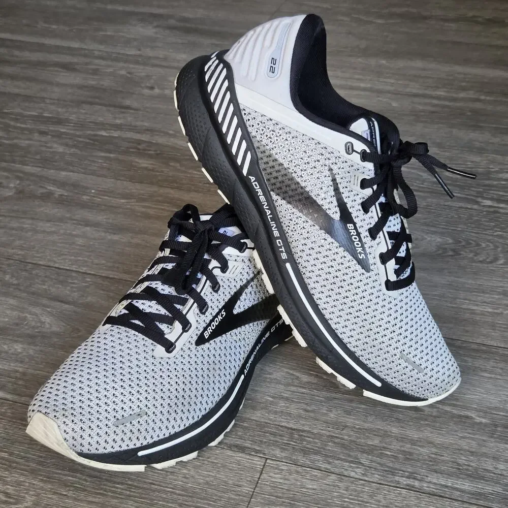 Brooks Shoes Womens 11 B White Black 1203531b135 Adrenaline 22 GTS